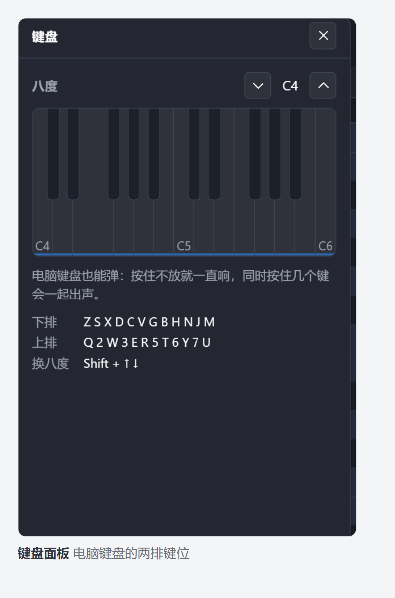 键盘面板