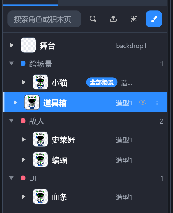 角色面板