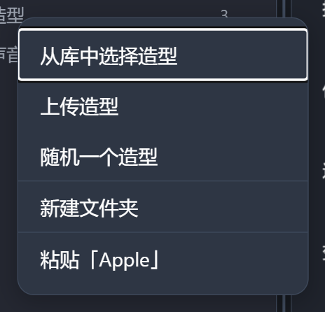 粘贴项